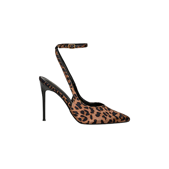 Λεοπάρ μυτερές slingback γόβες